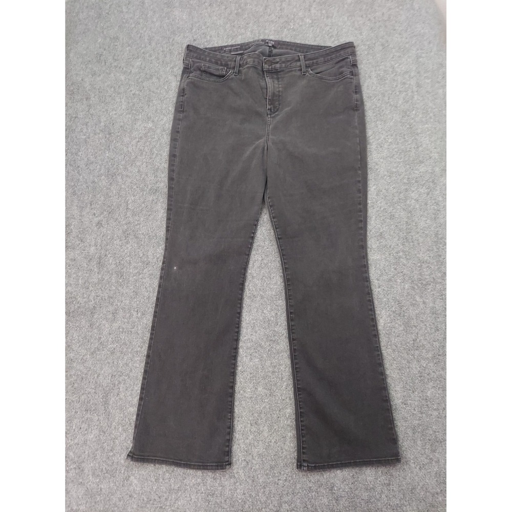 NYDJ Not Your Daughter Jeans Womens 18 Black Barbara Bootcut Stretch Lift Tuck